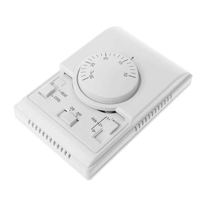 652F Manual Heating & Cooling Thermostat Air Condition Temperature Control Adjustable Room Mechanical Thermostat