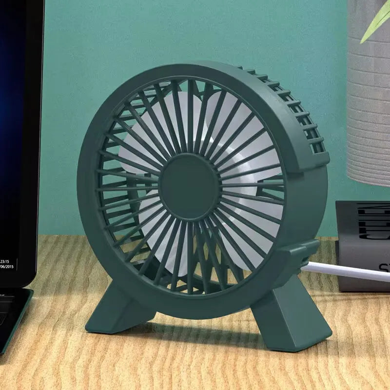 USB Portable Mini Desktop Fan Circulator Household Office Quiet Ventilator Fan for Desk Living Room Air Cooler