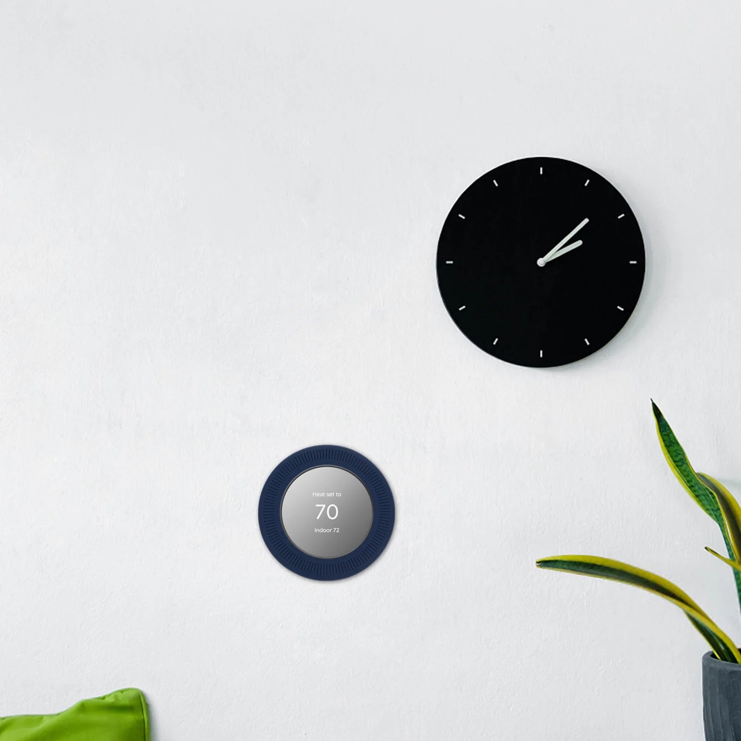 Nest Thermostat Plate Cover Blue Universal Mount Thermostat Wall Plate Parts Accessories Round Trim Home System