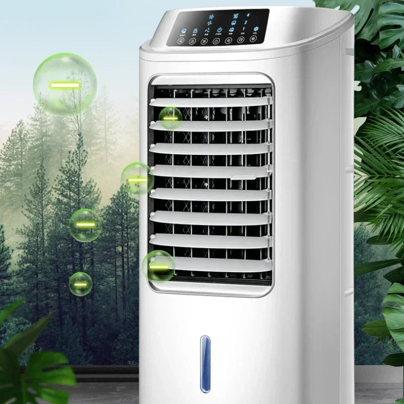 Water Cooled Tower Fan Refrigeration Air Conditioner Portable Ice Cooling Fan with Large Tank for Summer Mini Aire Acondicionado