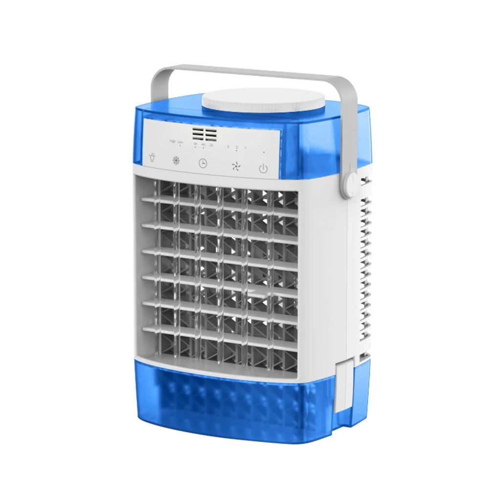 4 IN 1 Mini Air Conditioner Air Cooler Fan Portable Water Cooling Fan Mobile Air Conditioning Fan For Room Office Cars