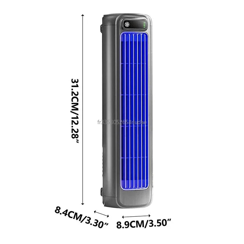 Wall Mounted Air Conditioning Fan Silent Rechargeable Convenient Cooling Electric Fan Home Kitchen Bathroom No Drilling Fan