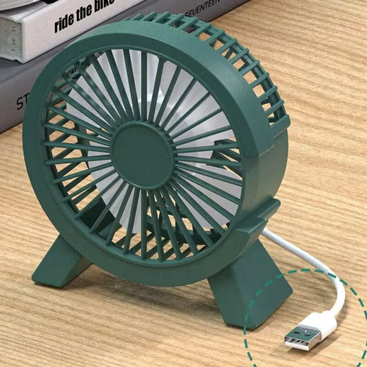 USB Portable Mini Desktop Fan Circulator Household Office Quiet Ventilator Fan for Desk Living Room Air Cooler