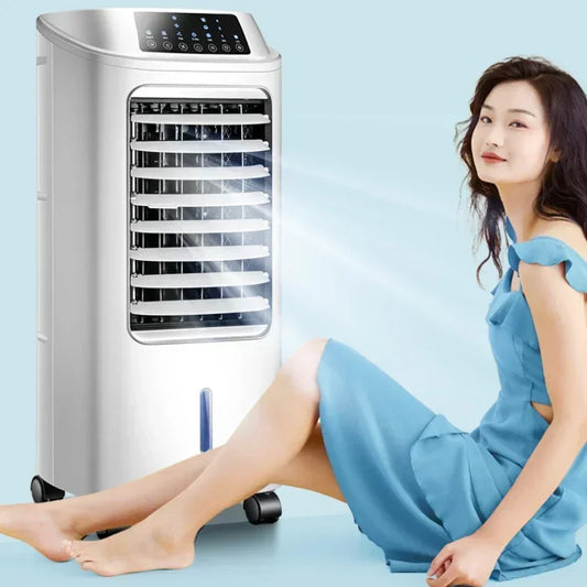 Water Cooled Tower Fan Refrigeration Air Conditioner Portable Ice Cooling Fan with Large Tank for Summer Mini Aire Acondicionado